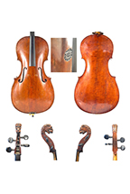 A 3/4 SIZE OLD GERMAN CELLO